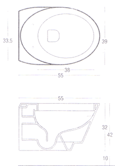 NIC Design Monolite WC-istuimet