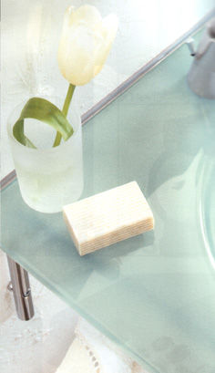 Glas H�ndvaske,  Badekar  H�ndvaskebatteri