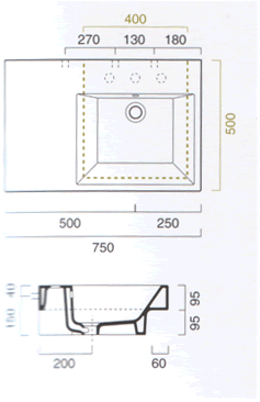 Catalano Domino H�ndvaske