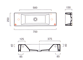 Catalano Sistema Verso Venticinque H�ndvaske