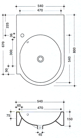 Vitruvit Escape H�ndvaske
