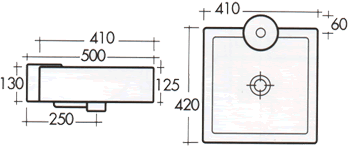 Art Ceram Fuori Cubo H�ndvaske