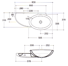 Galassia KIMI H�ndvaske