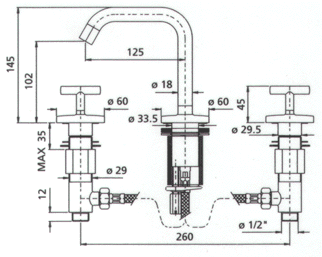 Armaturer Zucchetti Isyline