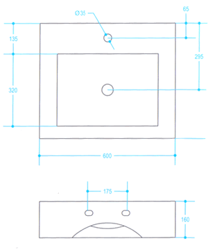 Lineabeta Drito H�ndvaske