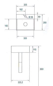 Lineabeta Quarelo H�ndvaske