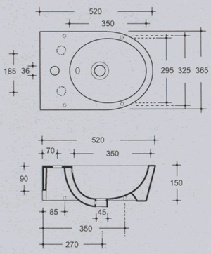 Vitruvit Pathos H�ndvaske