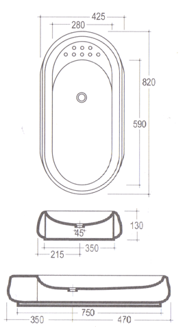 Vitruvit Smoke H�ndvaske