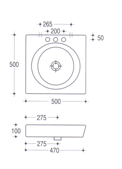 Vitruvit Cubic H�ndvaske