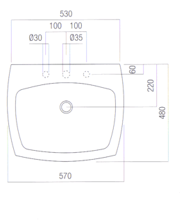 Lavatórios Agape 750