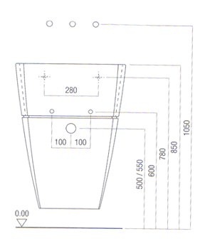 Lavatórios Agape 750