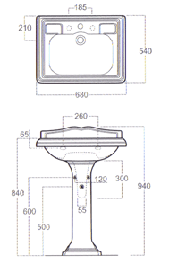 Lavatórios suporte, Torneiras, sanitários
