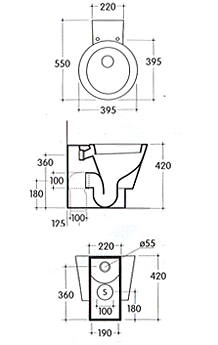 Sanitários Galassia Arke