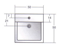 Lavatórios Axa Quadro 50