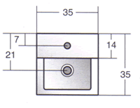 Lavatórios Axa Quadro 35