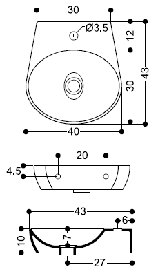 Lavatórios Axa 10087