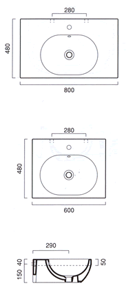 Lavatórios Catalano Sistema C2