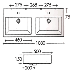 Lavatórios Art Ceram Fuori Box