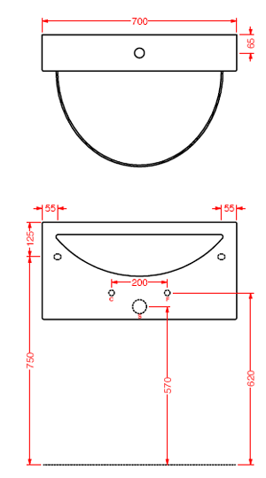 Lavatórios Art Ceram Wall