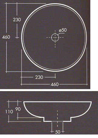 Lavatórios Cup Scarabeo