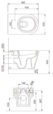Sanitários Ceramica Dolomite Asolo