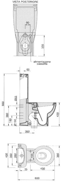 Sanitários Zelig da Ceramica Dolomite