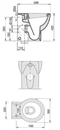 Sanitários Zelig da Ceramica Dolomite
