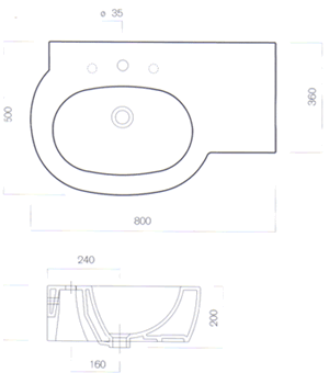 Lavatórios Pozzi Ginori Easy