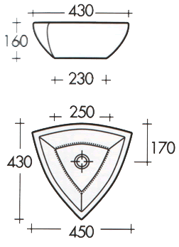 Lavatórios Art Ceram Fuori Corner