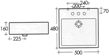 Lavatórios Art Ceram Fuori Box