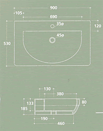 Lavatórios Galassia EL2