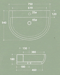 Lavatórios Galassia EL2