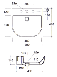 Lavatórios Galassia M2