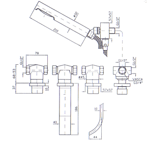 Sanitários do chuveiro, Torneiras, Sanitários, chuveiro Torneira
