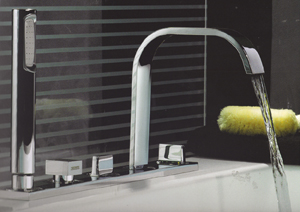 Sanitários do chuveiro, sondando Torneiras