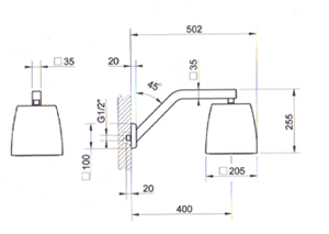 Acima Lavatórios contrários,  torneiras