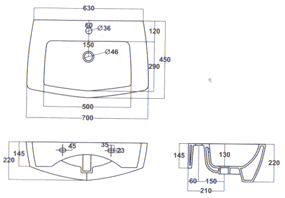 Lavatórios Althea Ceramica Oceano