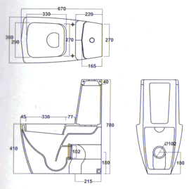 Sanitários Althea Ceramica Oceano