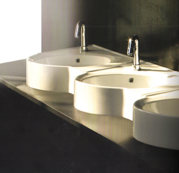 Lavatórios Master Ceramiche Papillon Angolo