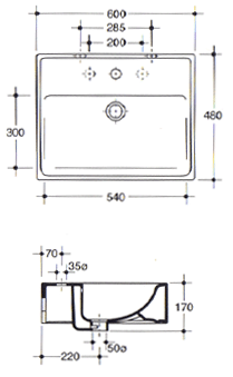 Lavatórios Master Ceramiche Papillon