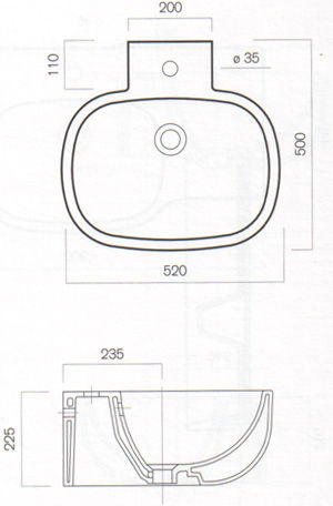 Lavatórios Pozzi Ginori 500
