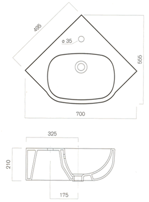 Lavatórios Pozzi Ginori 500