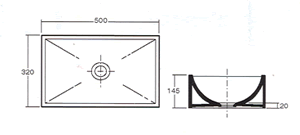 Lavatórios Pozzi Ginori Rettangolo