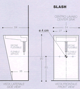 Lavatórios Antonio Lupi Slash